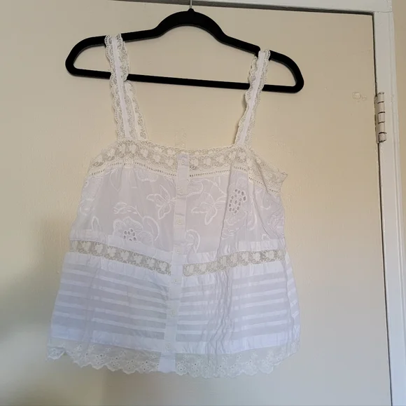 BB Dakota by Steve Madden White Lace Blouse - Picture 7 of 9